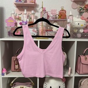 Pink crop top